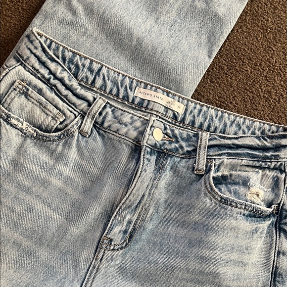 Altar'd State Light Blue Cropped Jeans - Picture 7 of 7